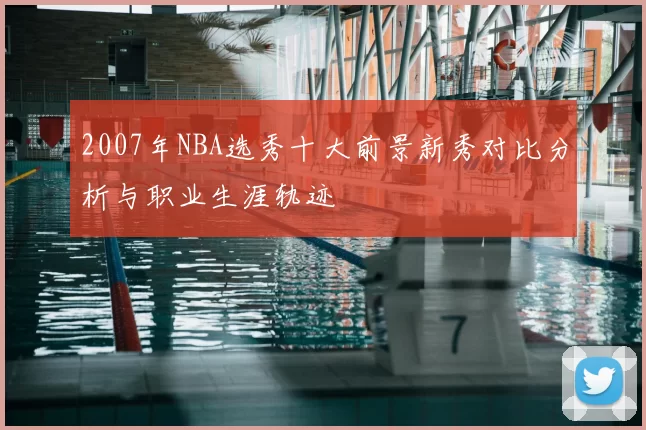 2007年NBA选秀十大前景新秀对比分析与职业生涯轨迹